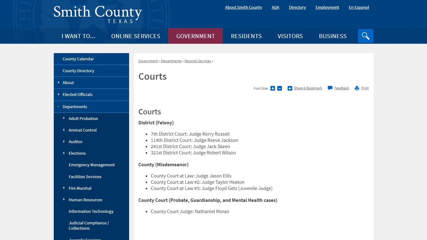 Courts | Smith County, TX